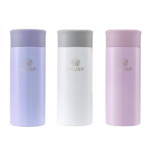 【團購商品，10個起做】NKUST校徽款療癒系304輕巧保溫瓶200mL_粉藍/珍珠白/粉紫
