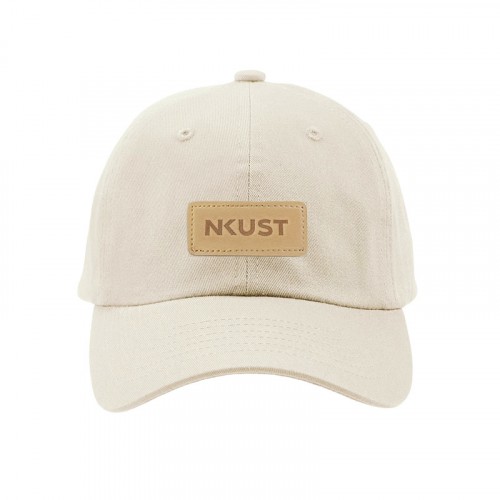 【團購商品,10個起做】NKUST皮革標老帽_象牙白 【團購商品,10個起做】NKUST皮革標老帽_象牙白