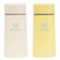 【團購商品，10件起做】NKUST輕巧口袋保溫杯150mL_米白/鵝黃