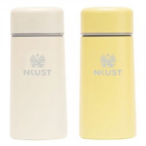 【團購商品，10件起做】NKUST輕巧口袋保溫杯150mL_米白/鵝黃