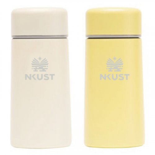 【團購商品，10件起做】NKUST輕巧口袋保溫杯150mL_米白/鵝黃