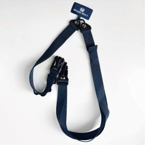 【團購商品，10件起做】NKUST多功機能手機夾片背帶_深藍