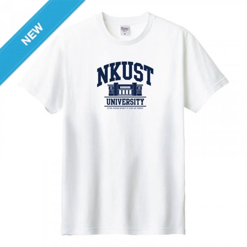 【預購至7/6，7/23陸續出貨】NKUST中正堂經典款純棉短T_白色