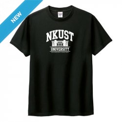【預購至7/6，7/23陸續出貨】NKUST中正堂經典款純棉短T_黑色
