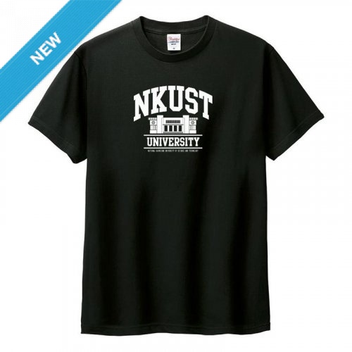【預購至7/6，7/23陸續出貨】NKUST中正堂經典款純棉短T_黑色