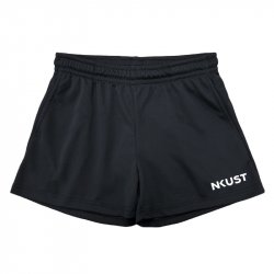 【團購商品，10件起做】NKUST沁涼輕薄排汗短褲(女款)_黑