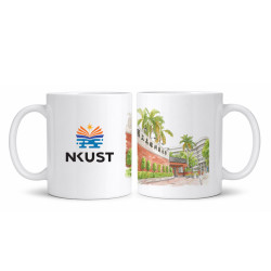【團購商品，10件起做】NKUST水彩校景馬克杯_校門款