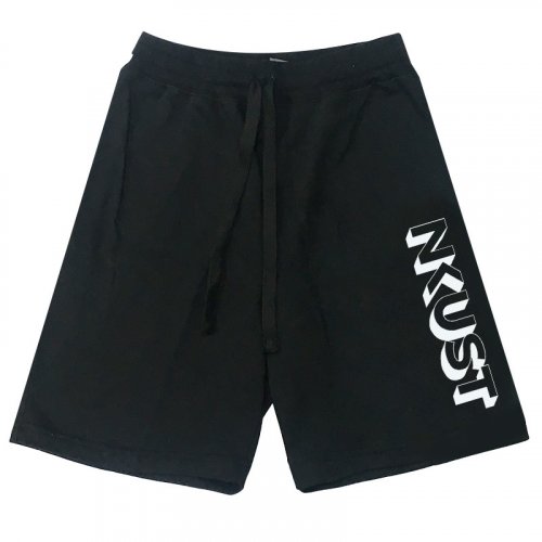 【絕版出清，售完不補】NKUST休閒有型棉短褲大字款_黑