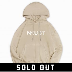 NKUST玩轉新色輕量落肩帽T_奶茶色(已完售)