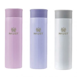 【絕版出清，售完10個起做】NKUST校徽款療癒系304輕巧保溫瓶300mL_粉紫/粉藍/珍珠白