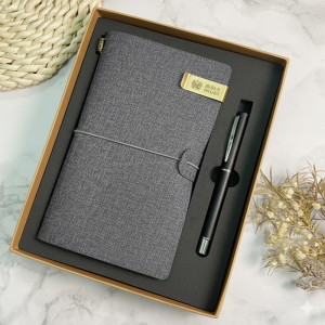 【團購商品,10個起做】高科旅行手札書寫禮盒_霧黑組/皮革組(可混色)