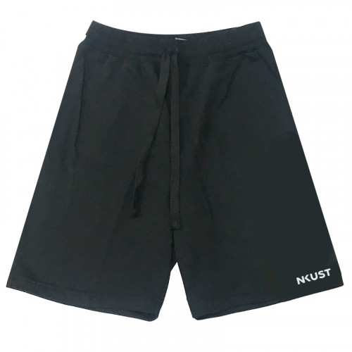 【絕版出清,售完10件起做】NKUST休閒有型棉短褲_黑 【絕版出清,售完10件起做】NKUST休閒有型棉短褲_黑