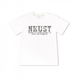 【絕版出清，售完不補】NKUST迷彩款軍事風純棉短T(男女適穿)_白色